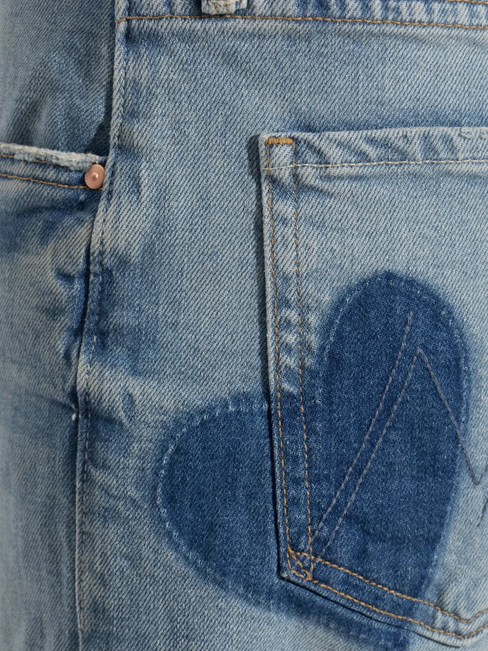 MOTHER Straight jeans Blauw