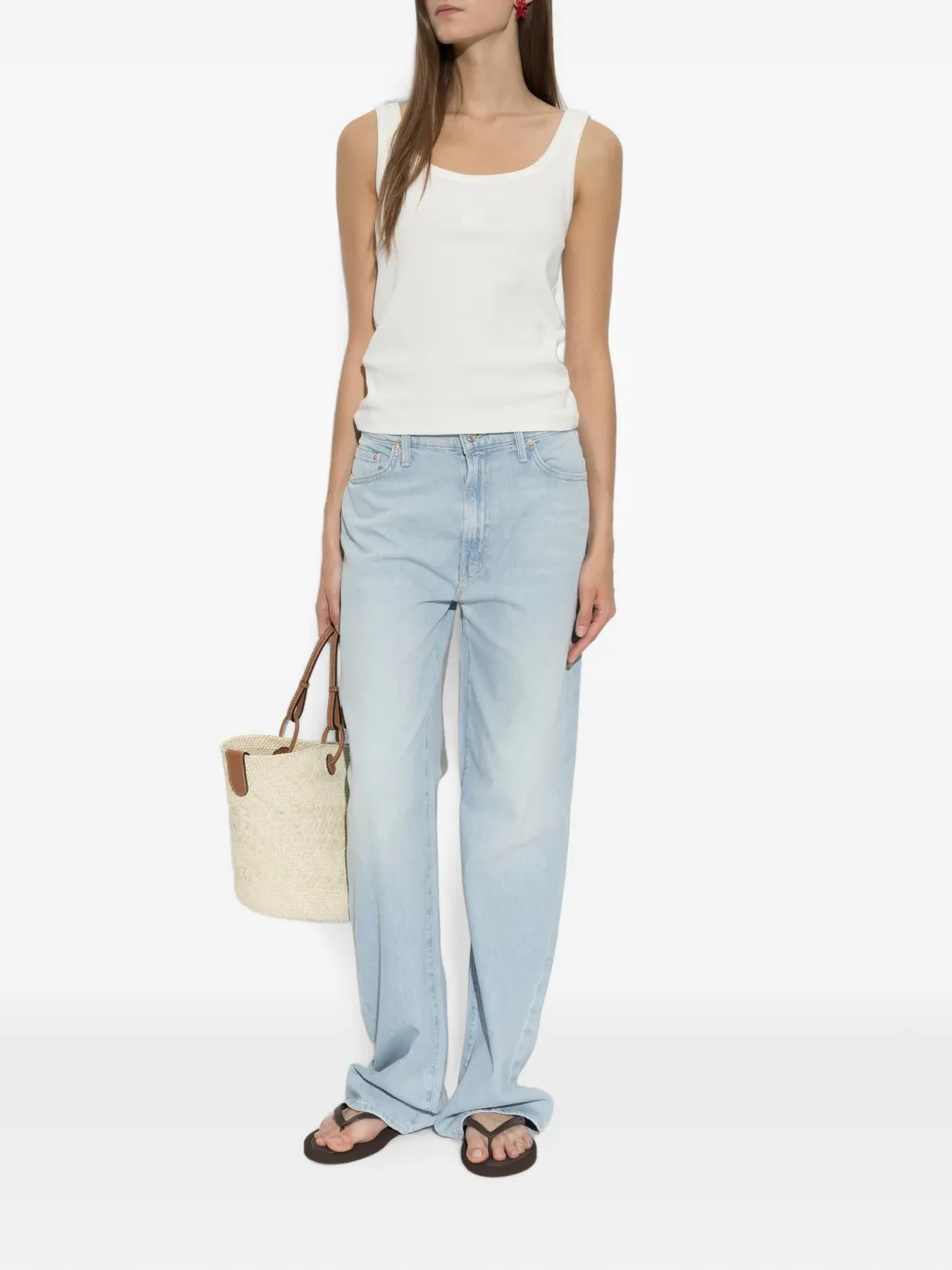 MOTHER Jeans met wijde pijpen Blauw