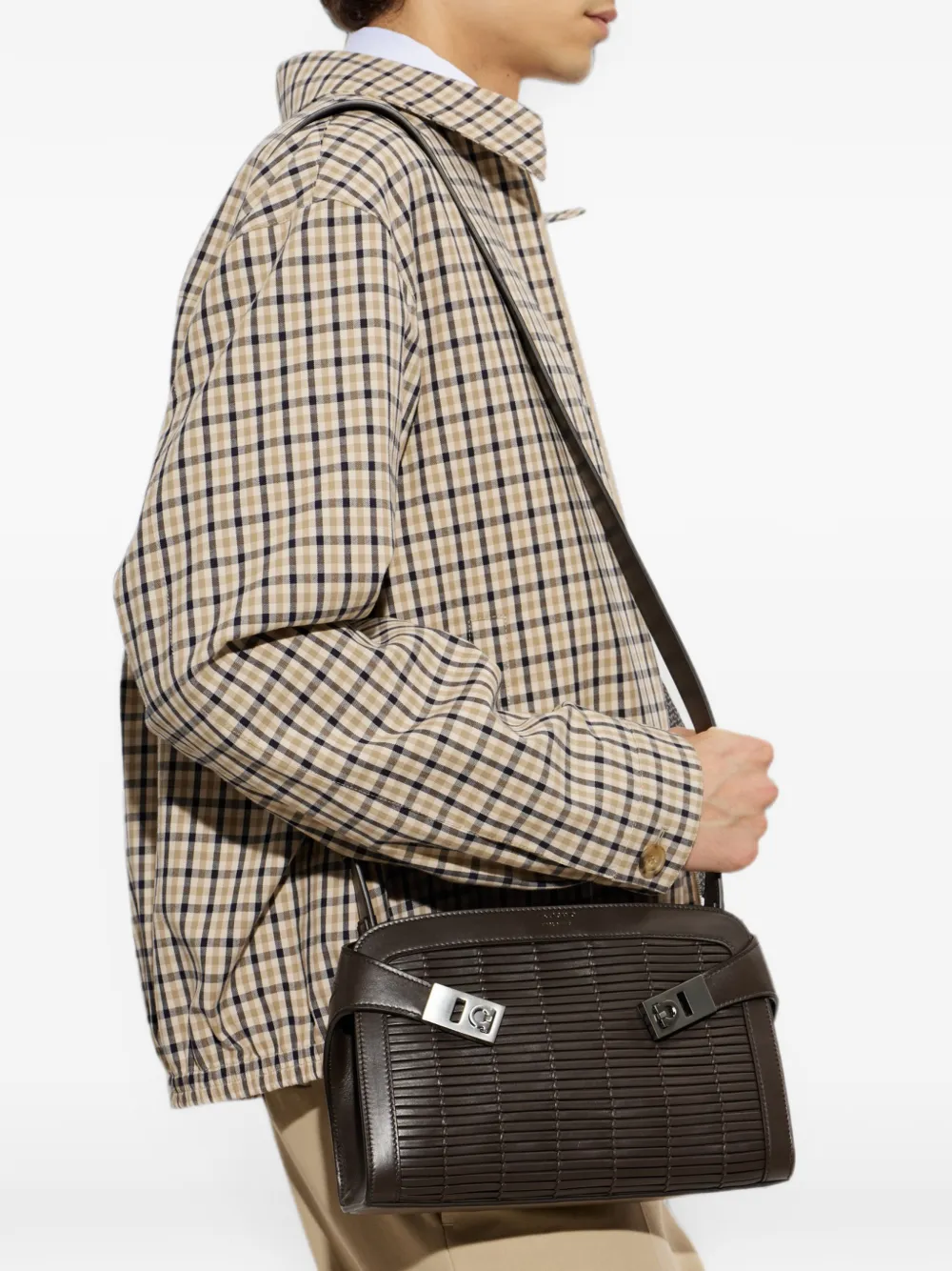 Ferragamo Hug crossbodytas Bruin