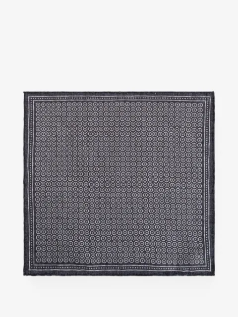 Eleventy geometric-print pocket square