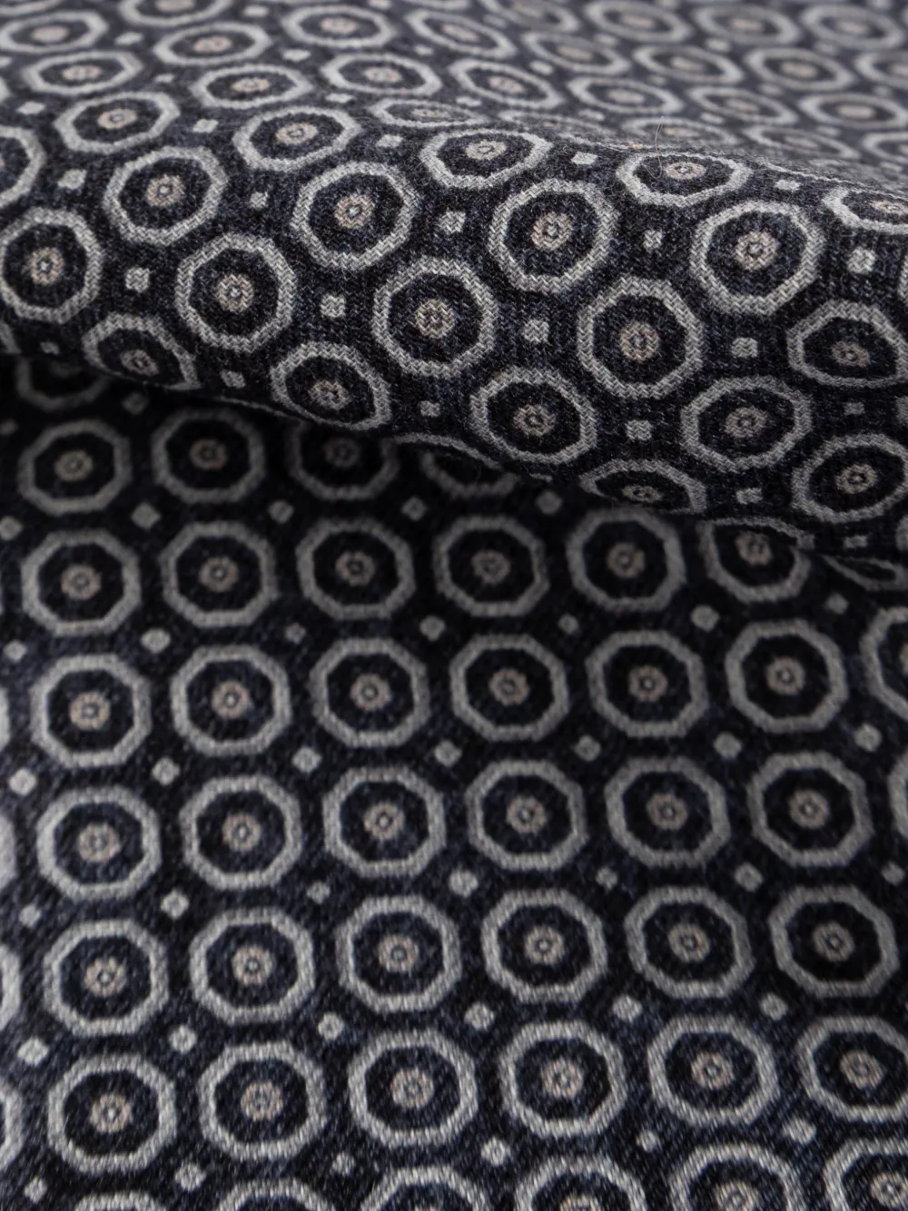 Eleventy Pochet met geometrische print Grijs