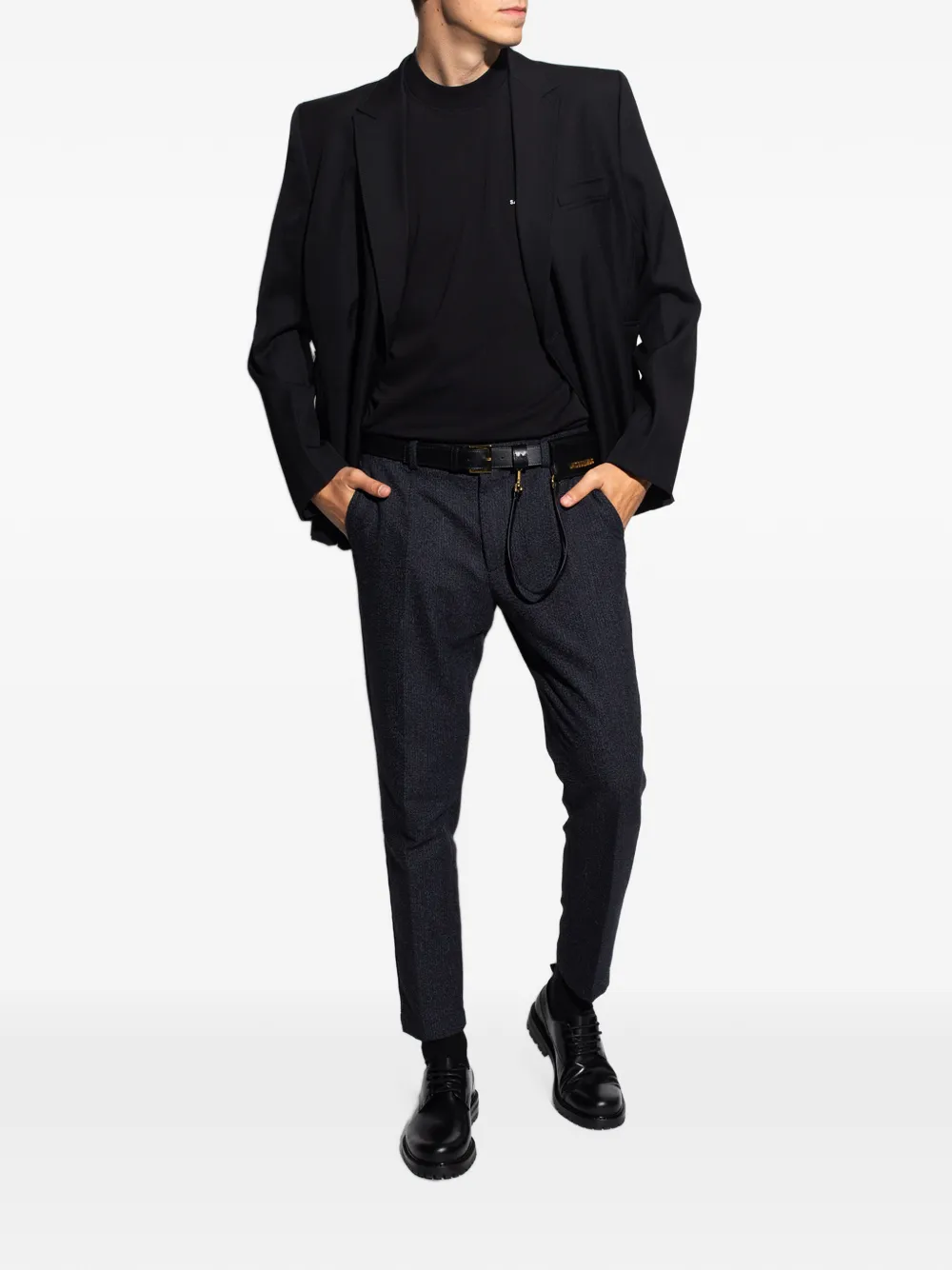 SAMSOE T-shirt met logoprint Zwart
