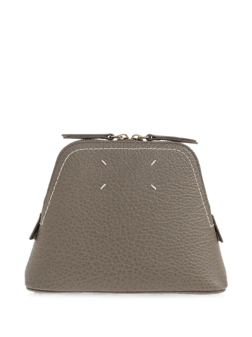 Maison Margiela 5AC leather wash bag - Marrone