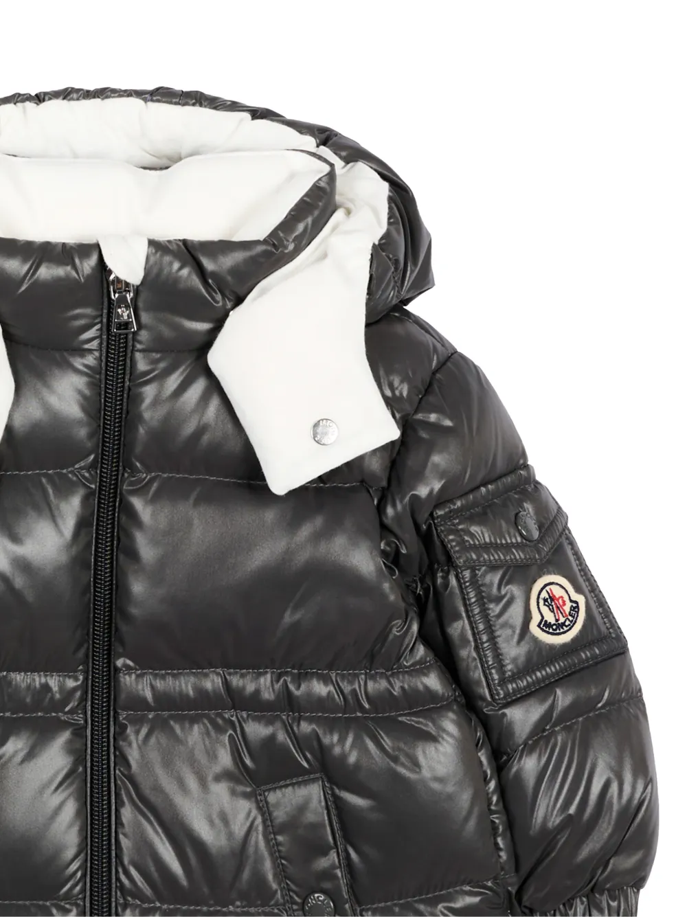 Moncler Enfant Gewatteerd jack Grijs