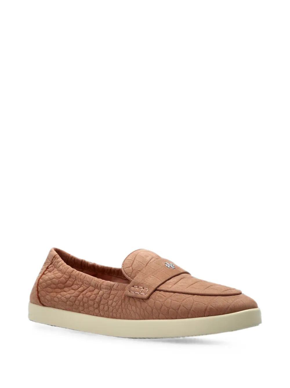 Tory Burch Loafers met krokodillen-reliëf Oranje