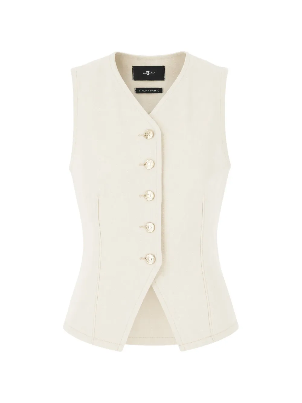 7 For All Mankind button-up waistcoat - Toni neutri