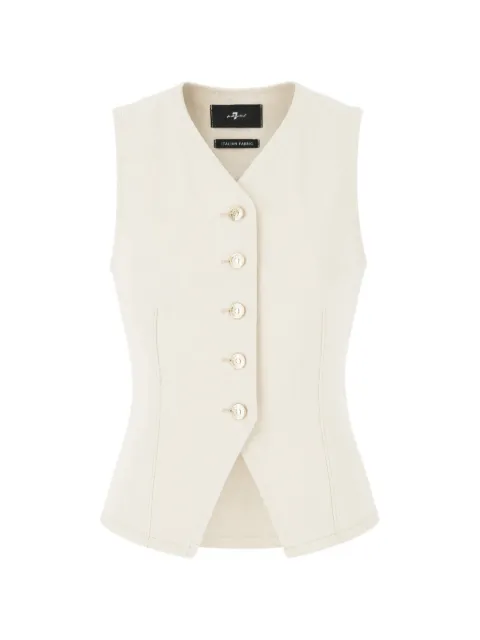7 For All Mankind button-up waistcoat