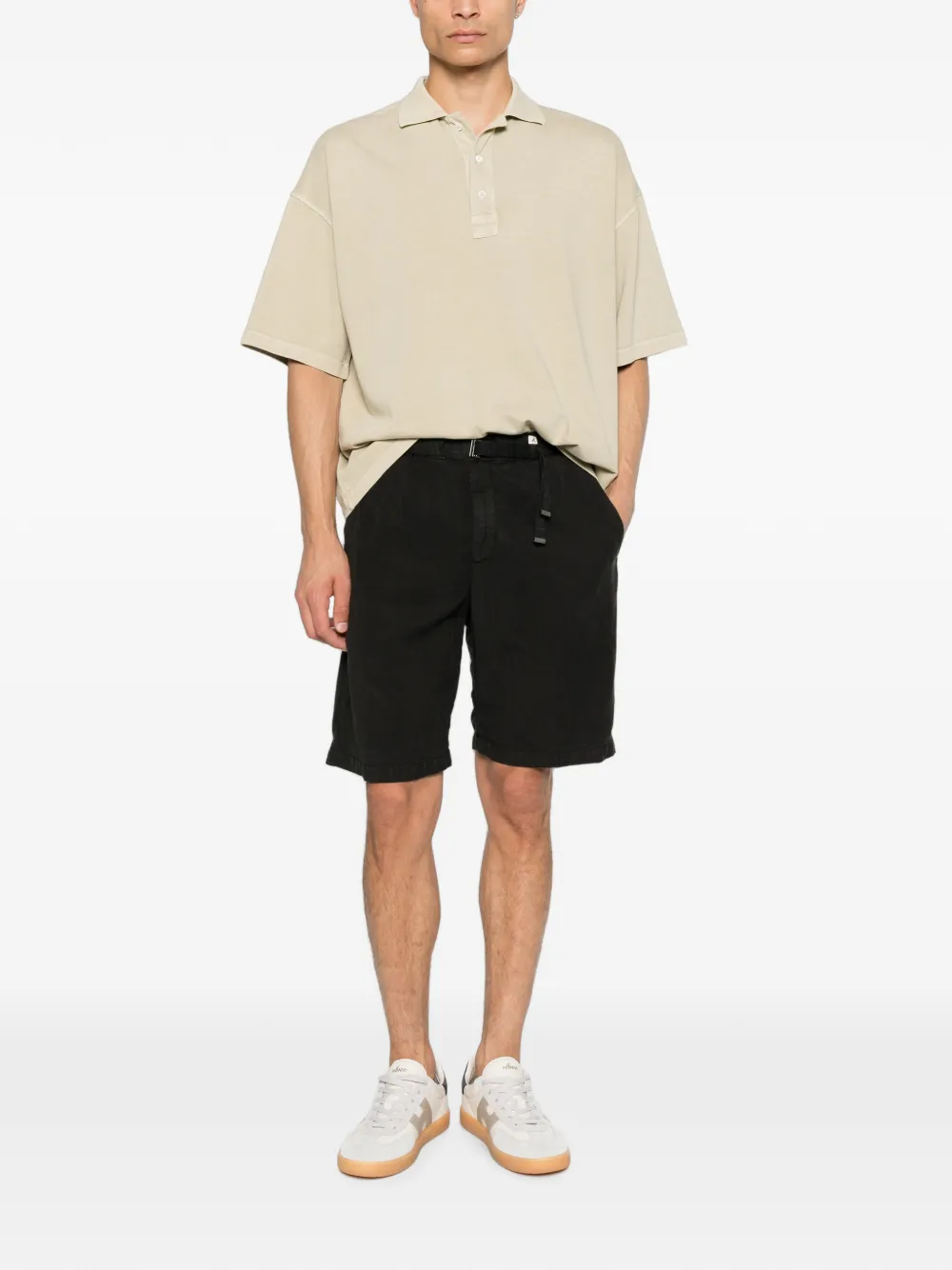 Myths Shorts met riem Zwart