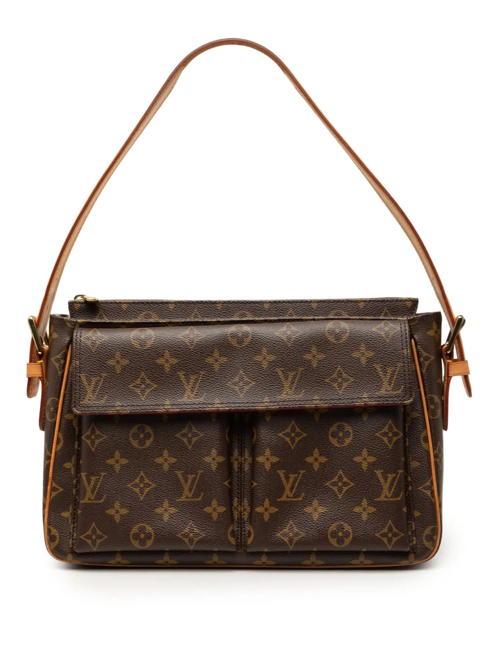 Louis Vuitton Pre-Owned 2004 Monogram Viva Cite GM Schultertasche - Braun