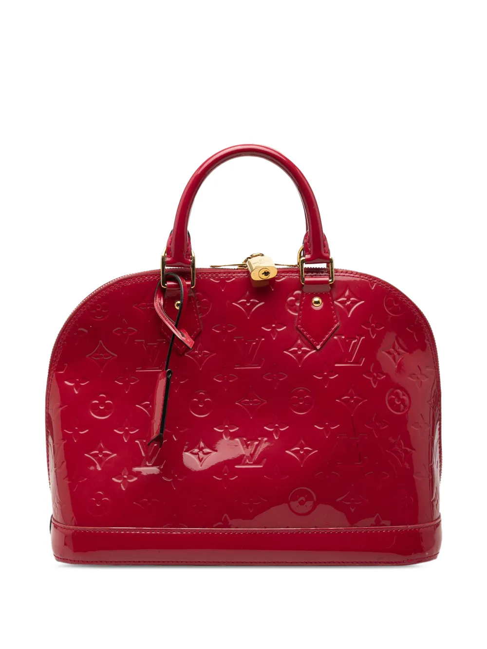Louis Vuitton Pre-Owned 2014 Monogram Vernis Alma PM handbag - Rosso