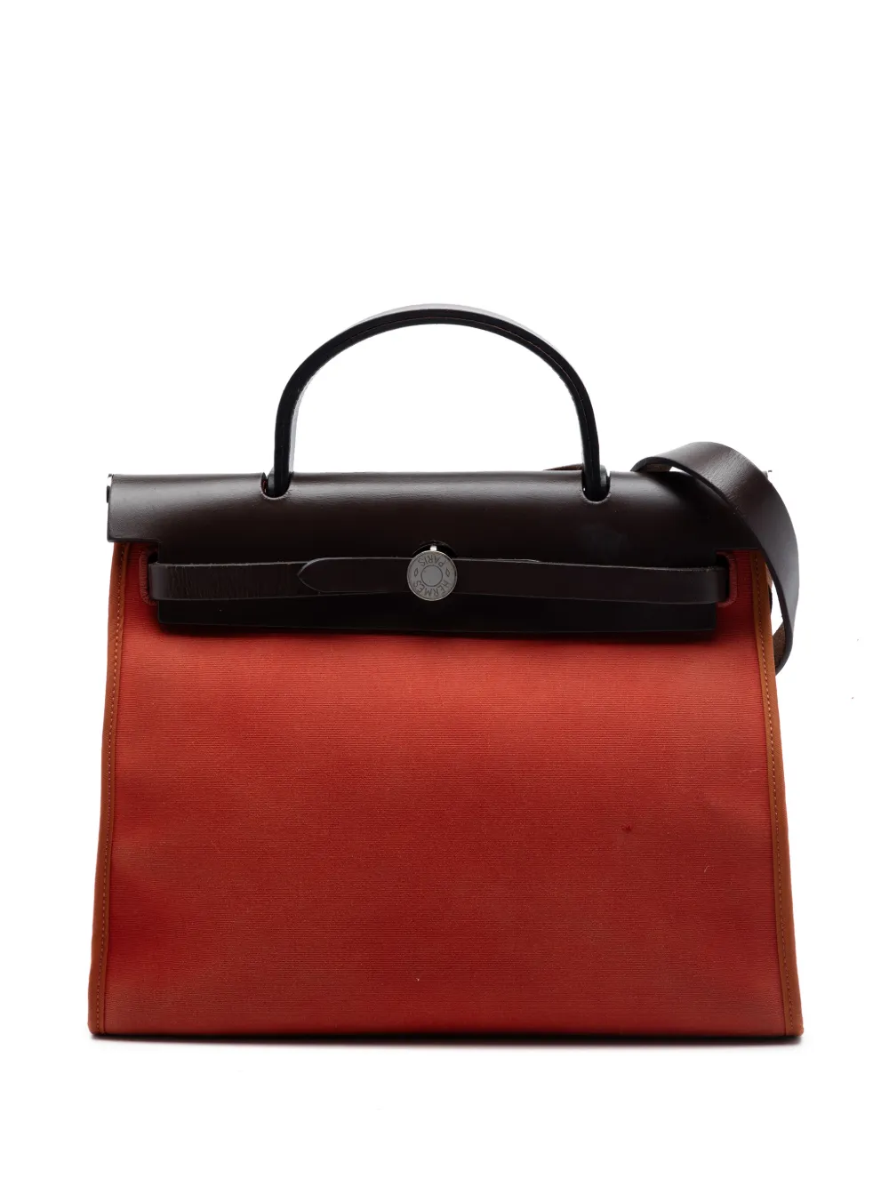 Hermès Pre-Owned 2012 Toile Herbag Zip 31 satchel - Arancione