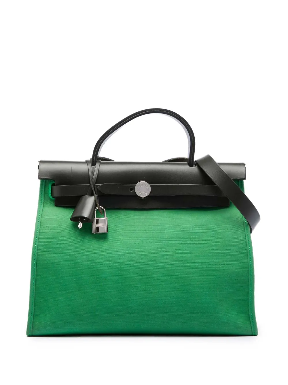 Hermès Pre-Owned 2017 Toile Herbag Zip 31 satchel - Verde