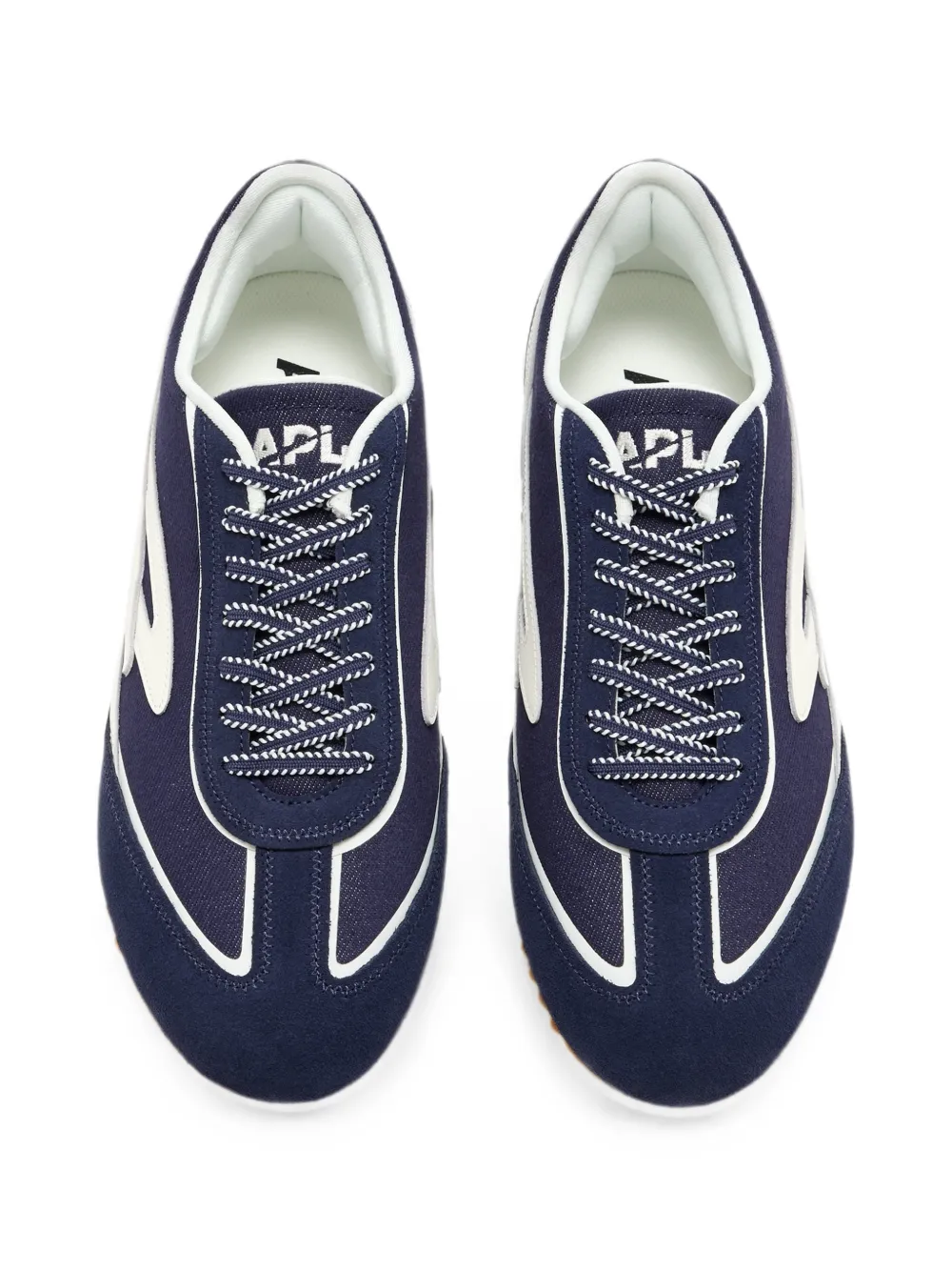 APL: ATHLETIC PROPULSION LABS Riviera contrast-panel lace-up sneakers Blauw