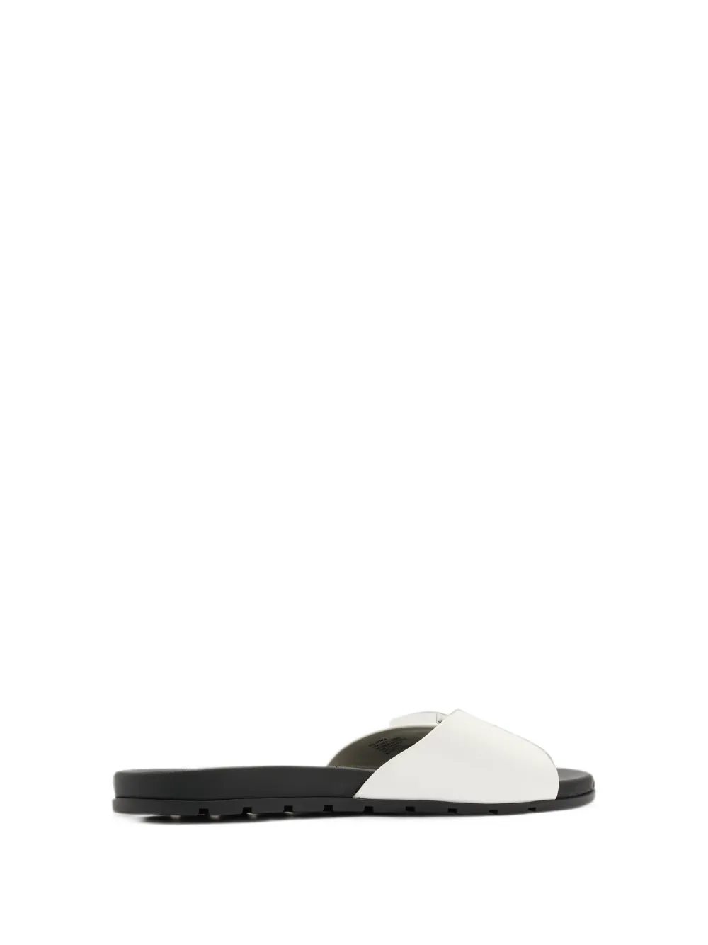 Tory Burch Mellow logo-plaque patent sandals Wit
