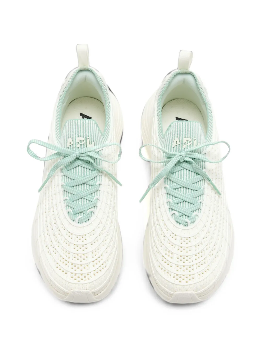 APL: ATHLETIC PROPULSION LABS TechLoom Zipline ribbed knit sneakers Wit