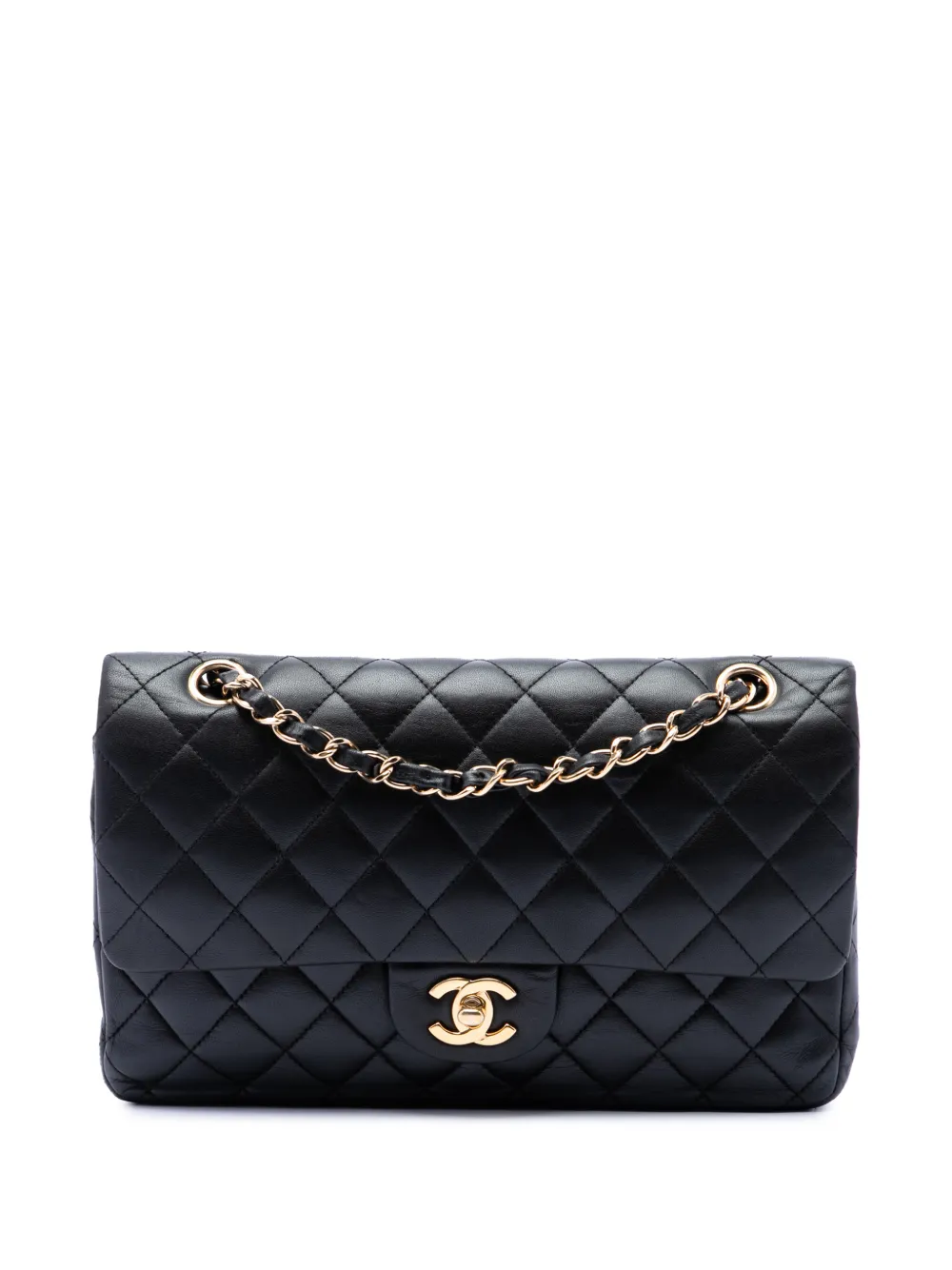 CHANEL Pre-Owned 2010-2011 Medium Classic Lambskin Double Flap shoulder bag - Nero