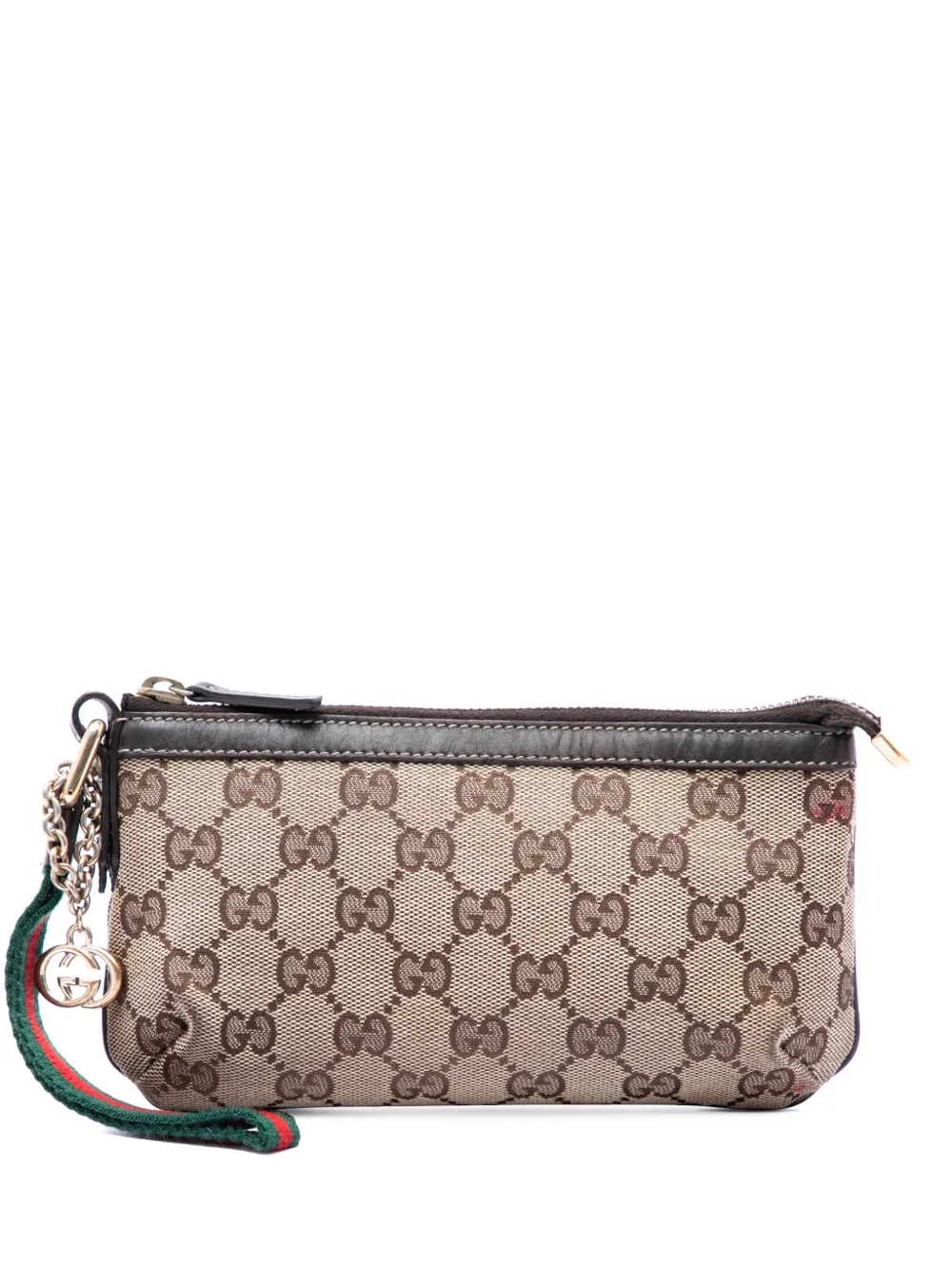 Gucci Pre-Owned 2000-2015 GG Canvas Web Jolicoeur Wristlet pouch - Toni neutri
