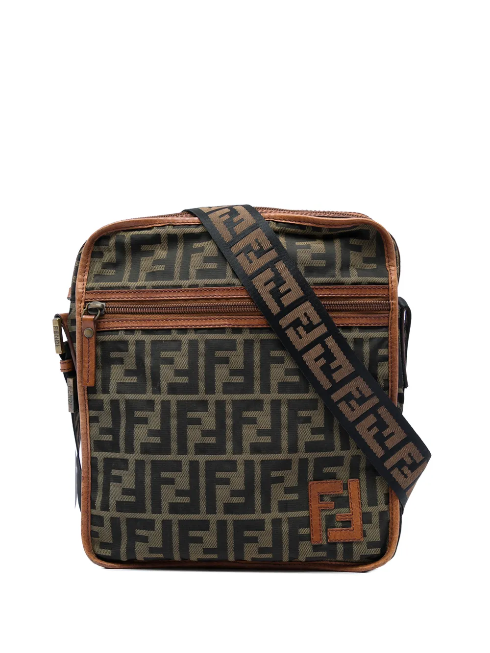 Fendi Pre-Owned 2000-2010 Zucca Canvas crossbody bag - Nero