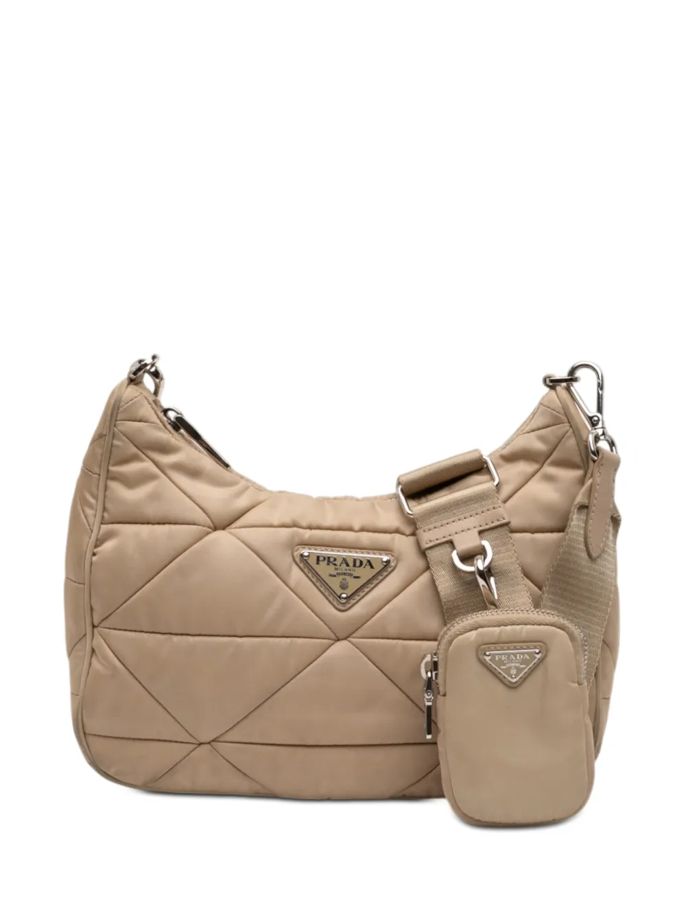 Prada Pre-Owned 2013-2026 Quilted Re Nylon Padded Re Edition 2005 crossbody bag - Toni neutri