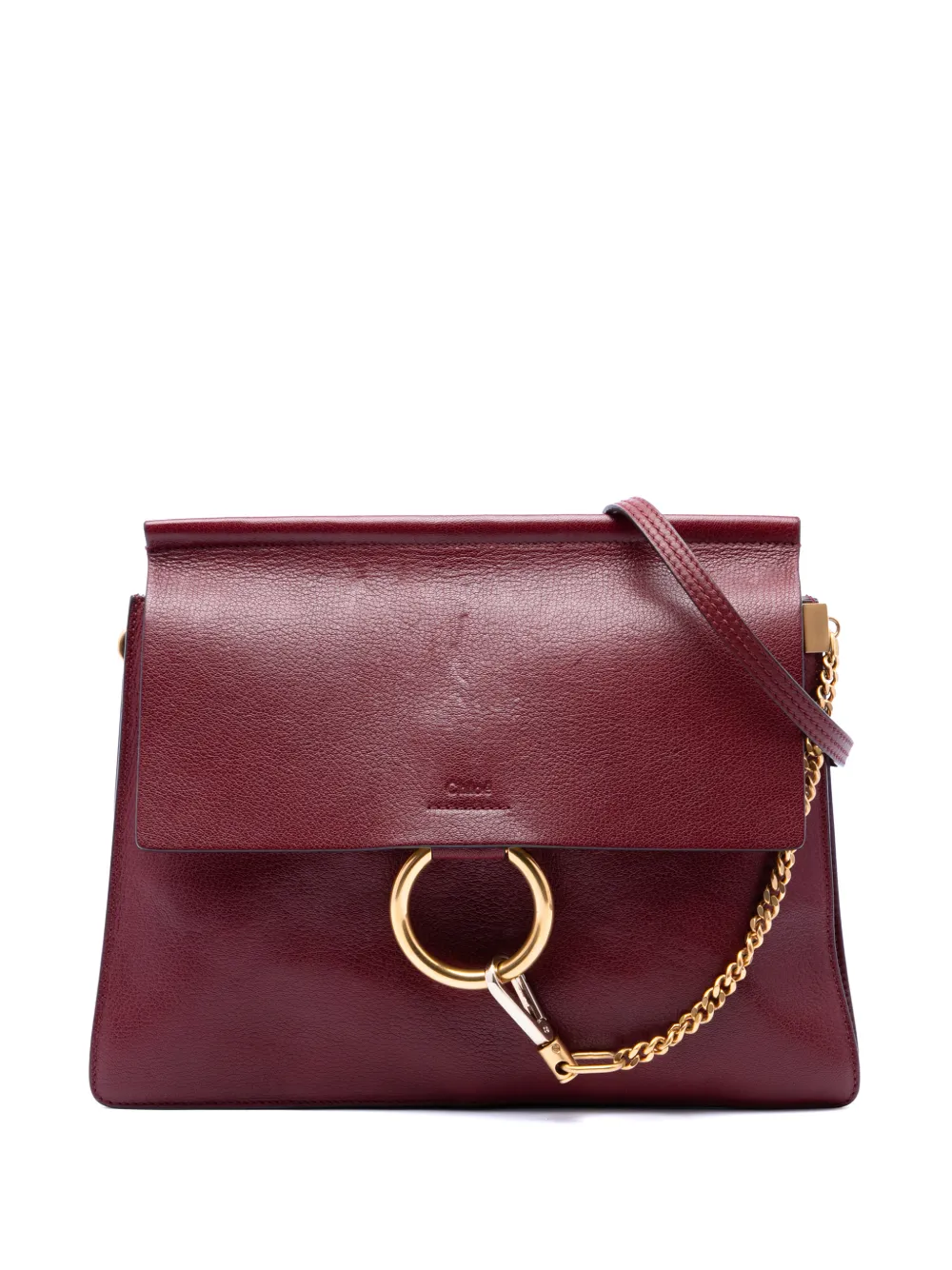 Chloé Pre-Owned 2017 Medium Leather Faye shoulder bag - Rosso