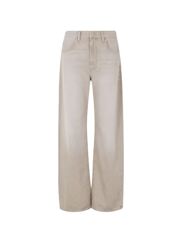 PAIGE Arellia Straight-leg Jeans in Neutrals