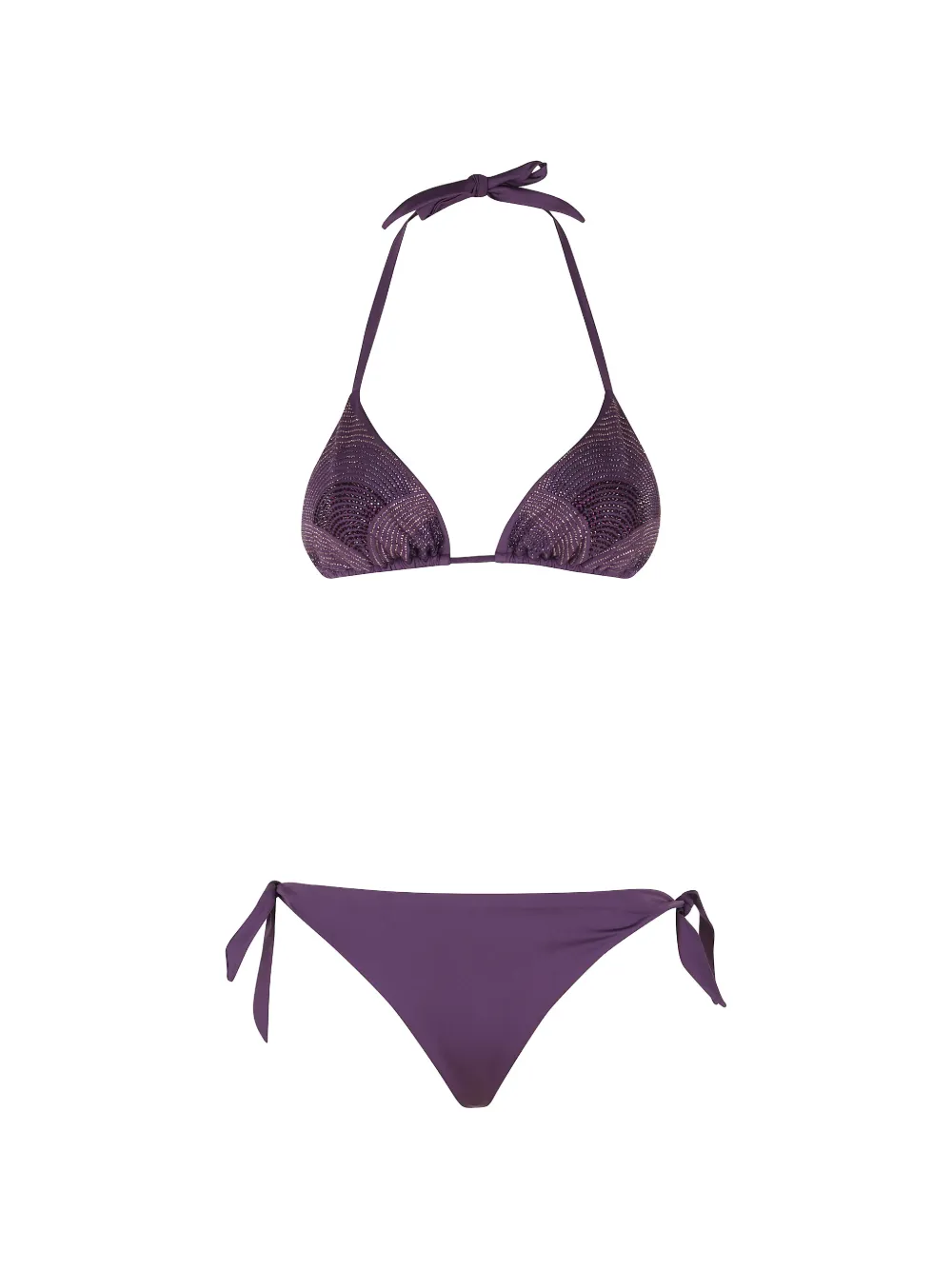 Pin Up Stars rhinestone-embellished triangle bikini - Viola