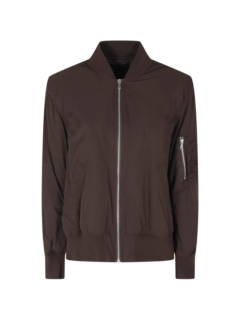 Semicouture Ada zip-up bomber jacket - Marrone