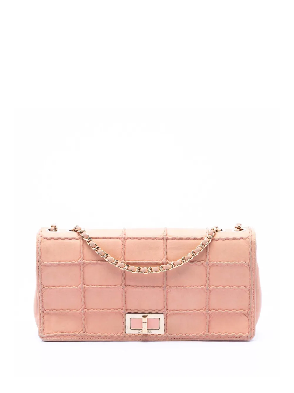 CHANEL Pre-Owned 2016-2017 Small Stitched Iridescent Lambskin Reissue 2.55 Single Flap crossbody bag - Rosa