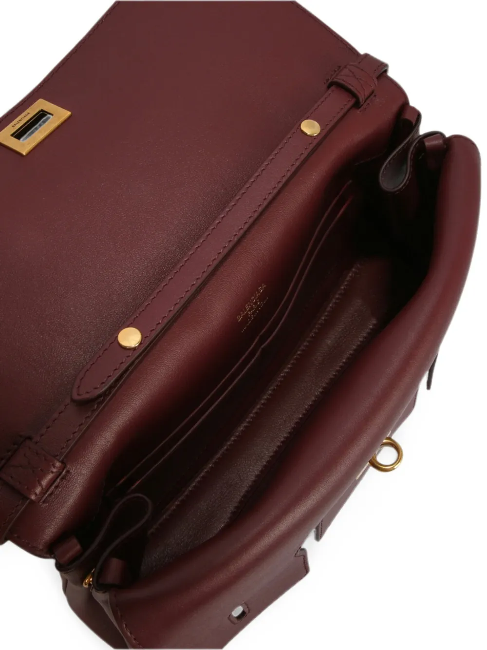 Balenciaga Kleine Bel Air leren shopper Rood