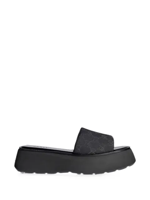 Gucci sandales en toile GG à plateforme