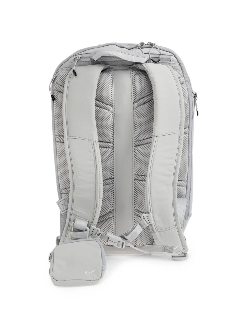 Nike logo-embroidered backpack Grijs