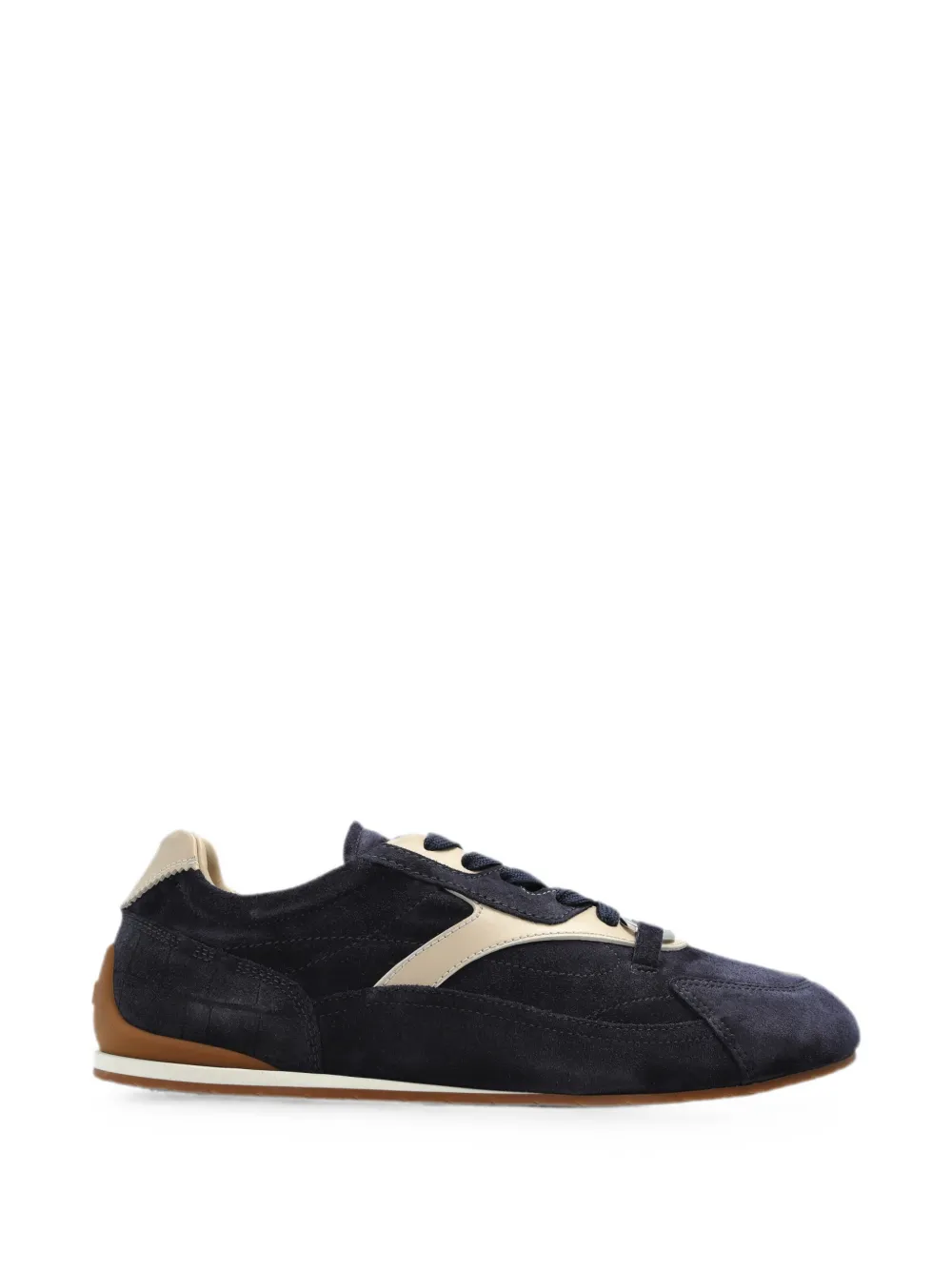 Ferragamo 간치니 스웨이드 패널 스니커즈 In Blue