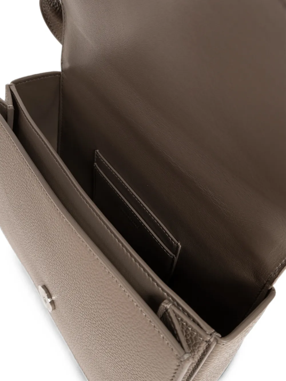 Ferragamo Gancini leren crossbodytas Bruin