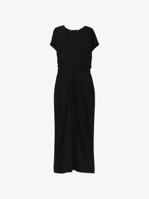 Agnona cap-sleeve maxi dress