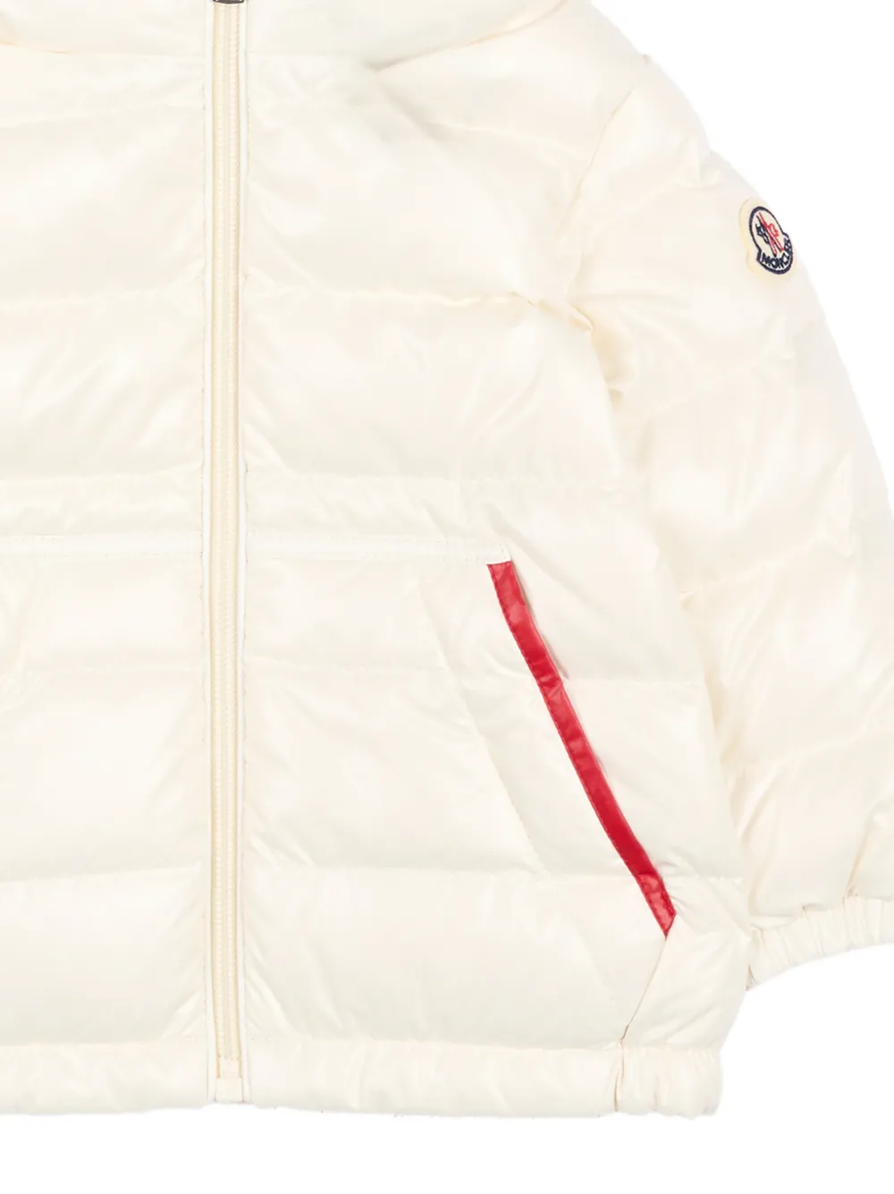 Moncler Enfant Icarus gewatteerd jack met capuchon Beige