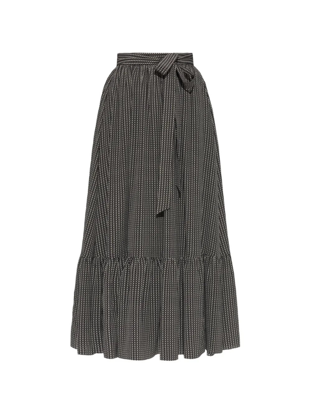 Chloé Gonna midi con stampa geometrica - Nero