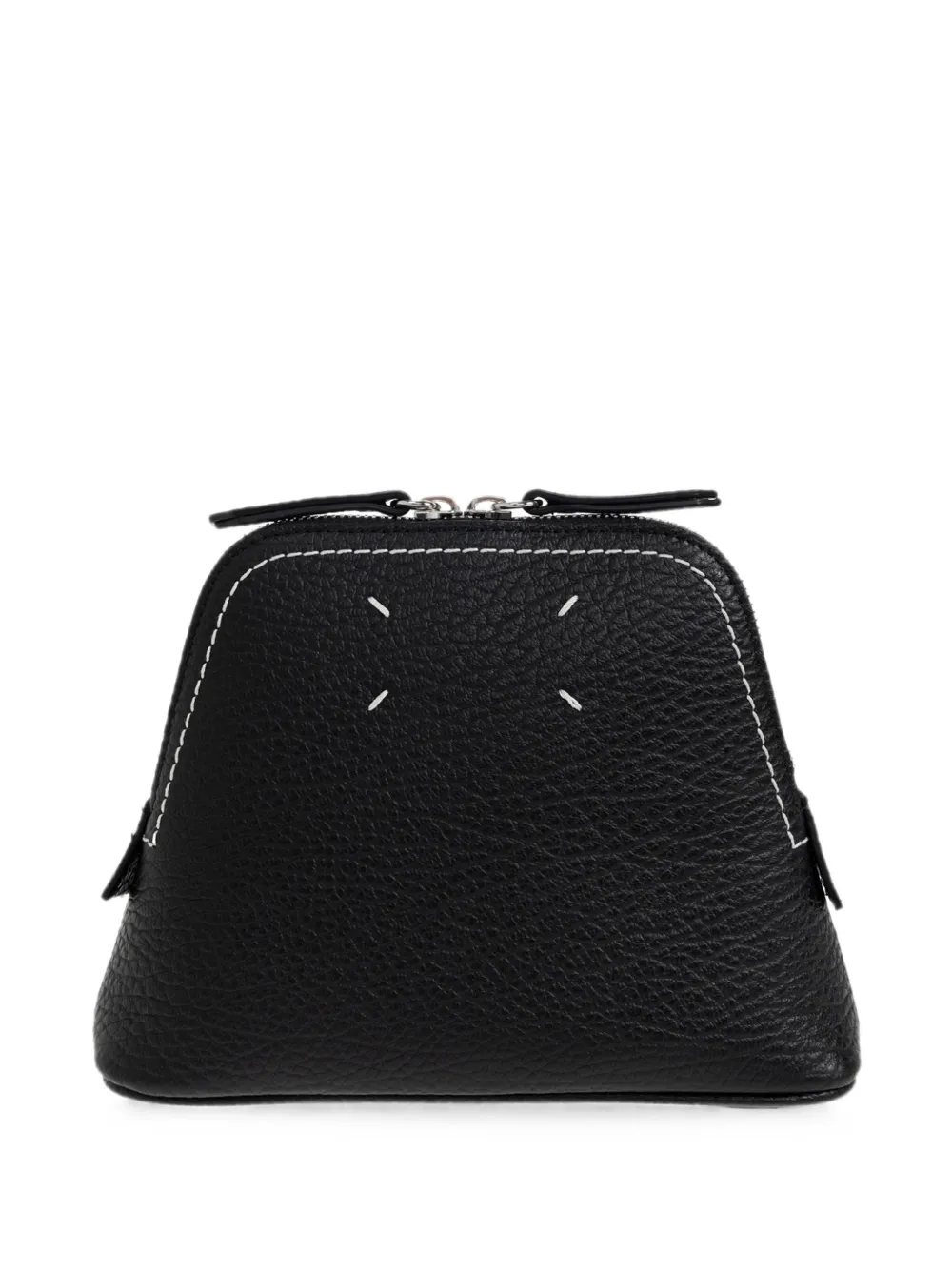 Maison Margiela 5AC grained leather wash bag - Nero