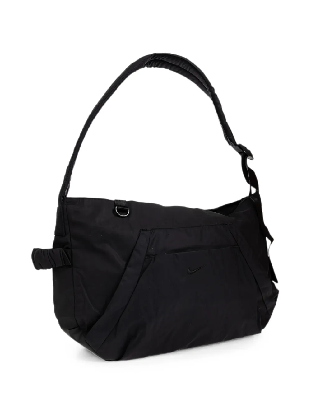 Nike logo-embroidered shoulder bag Zwart
