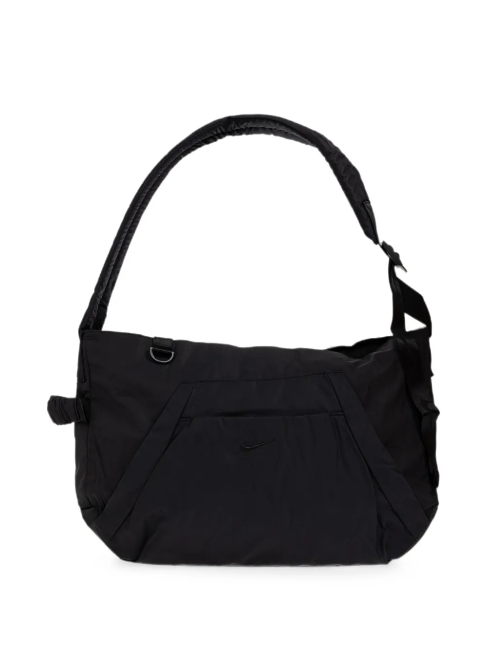 Nike logo-embroidered shoulder bag Zwart