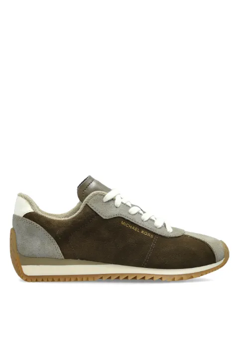 Michael Kors Rhodes panelled suede sneakers