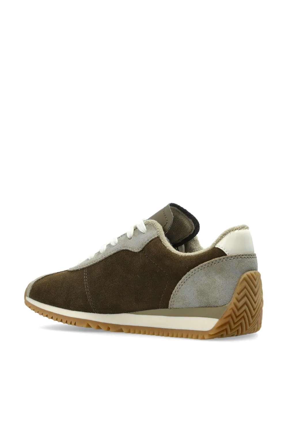 Michael Kors Rhodes leren sneakers met vlakken Groen