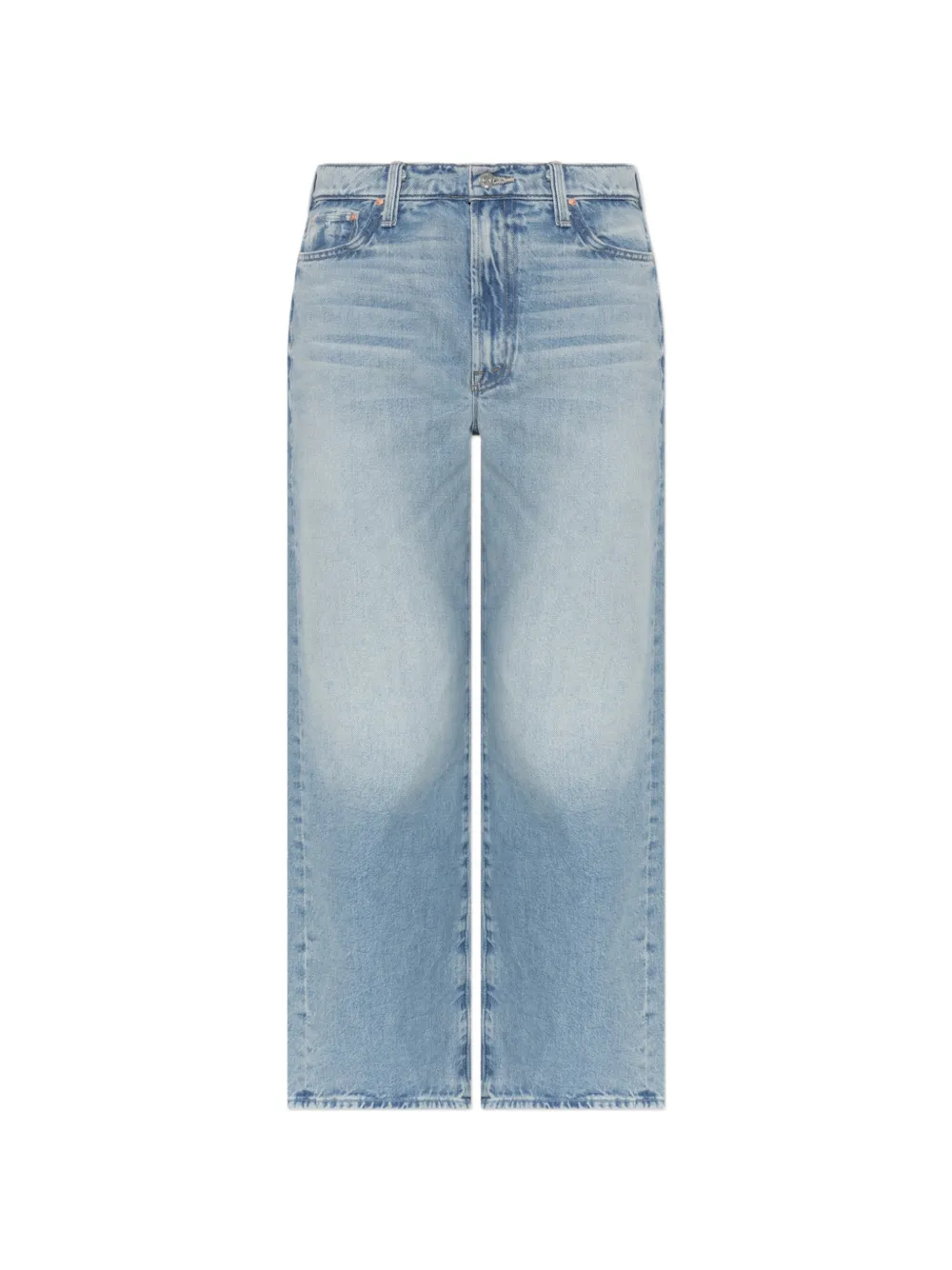 MOTHER Ausgeblichene The Dodger Flood Wide-Leg-Jeans - Blau
