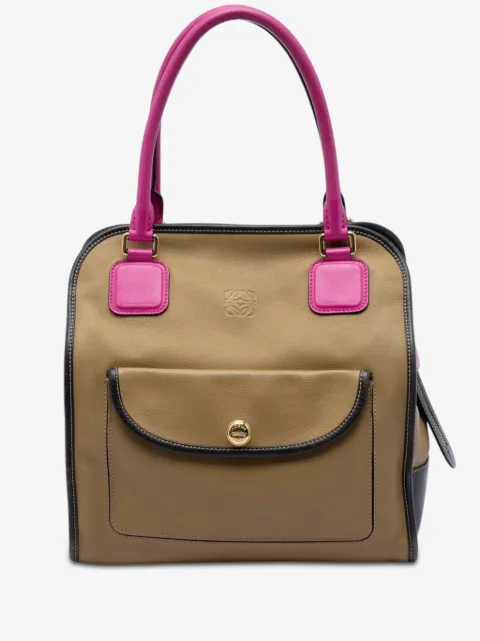 Loewe Pre-Owned 2000-2020 Tricolor Leather Anagram handbag