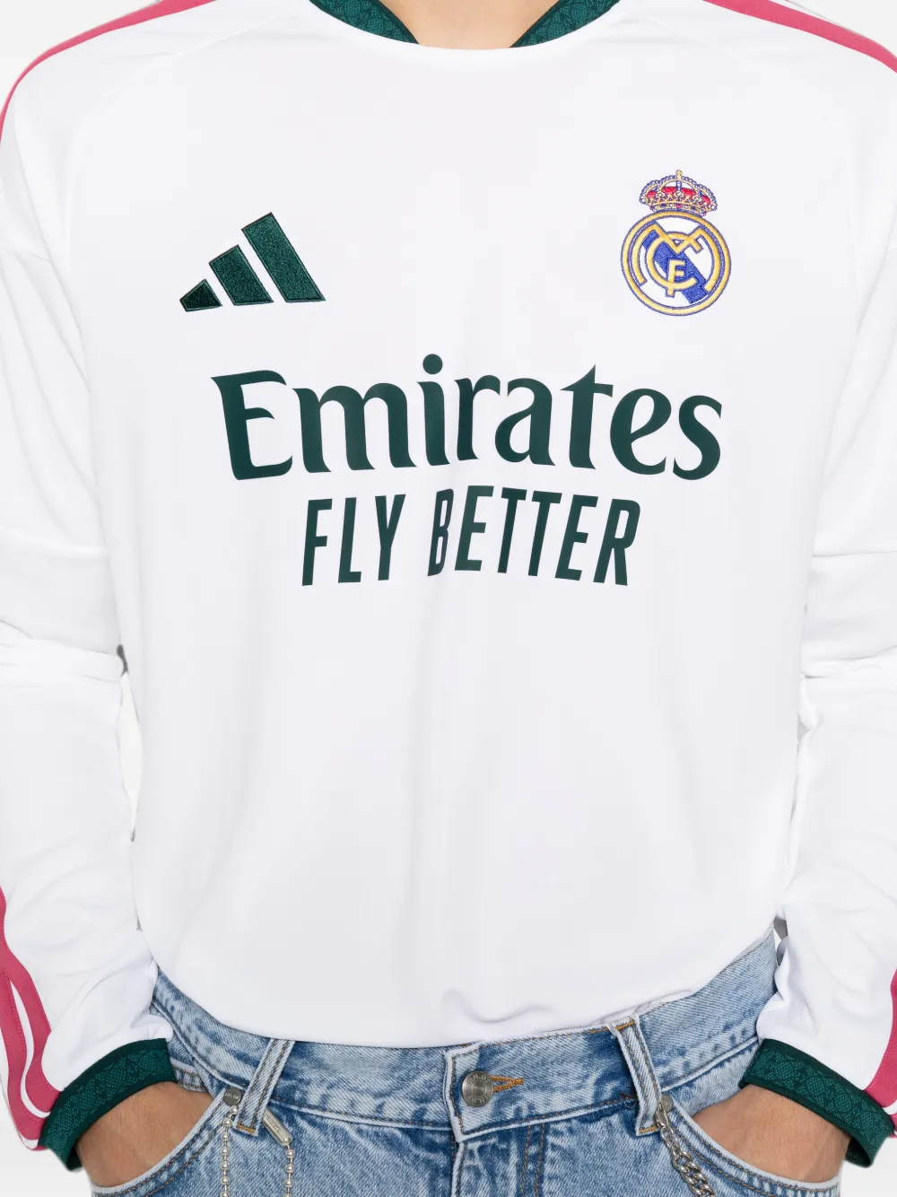 adidas Real Madrid long-sleeve T-shirt Wit