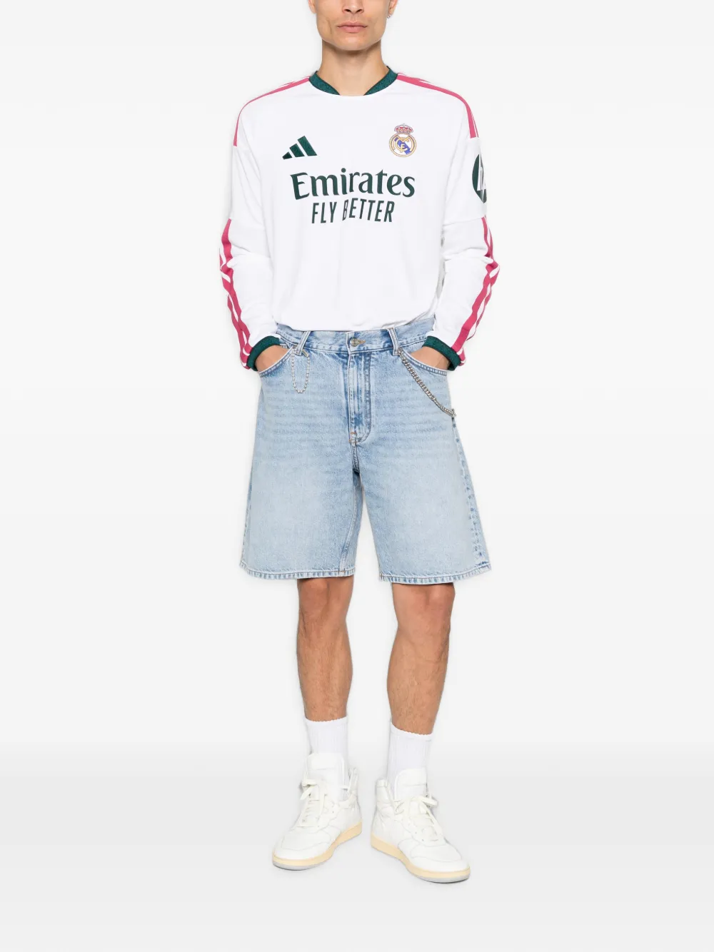 adidas Real Madrid long-sleeve T-shirt Wit