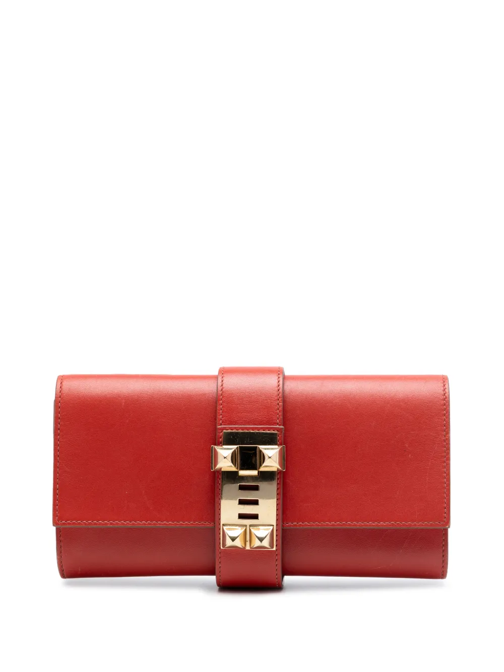 Hermès Pre-Owned 2012 Tadelakt Medor 23 clutch bag - Rosso