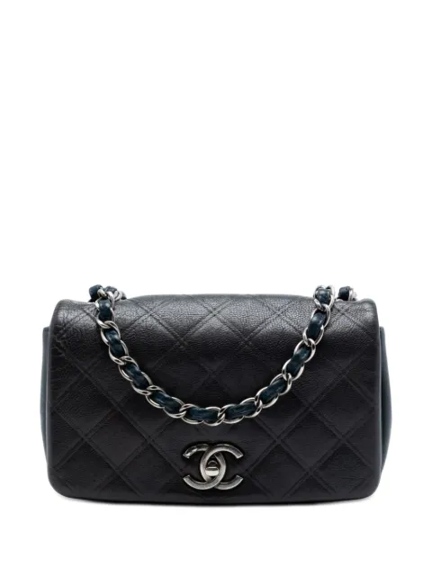 CHANEL Pre-Owned petit sac porté épaule New Chic Flap à losanges en cuir de veau (2013-2014)