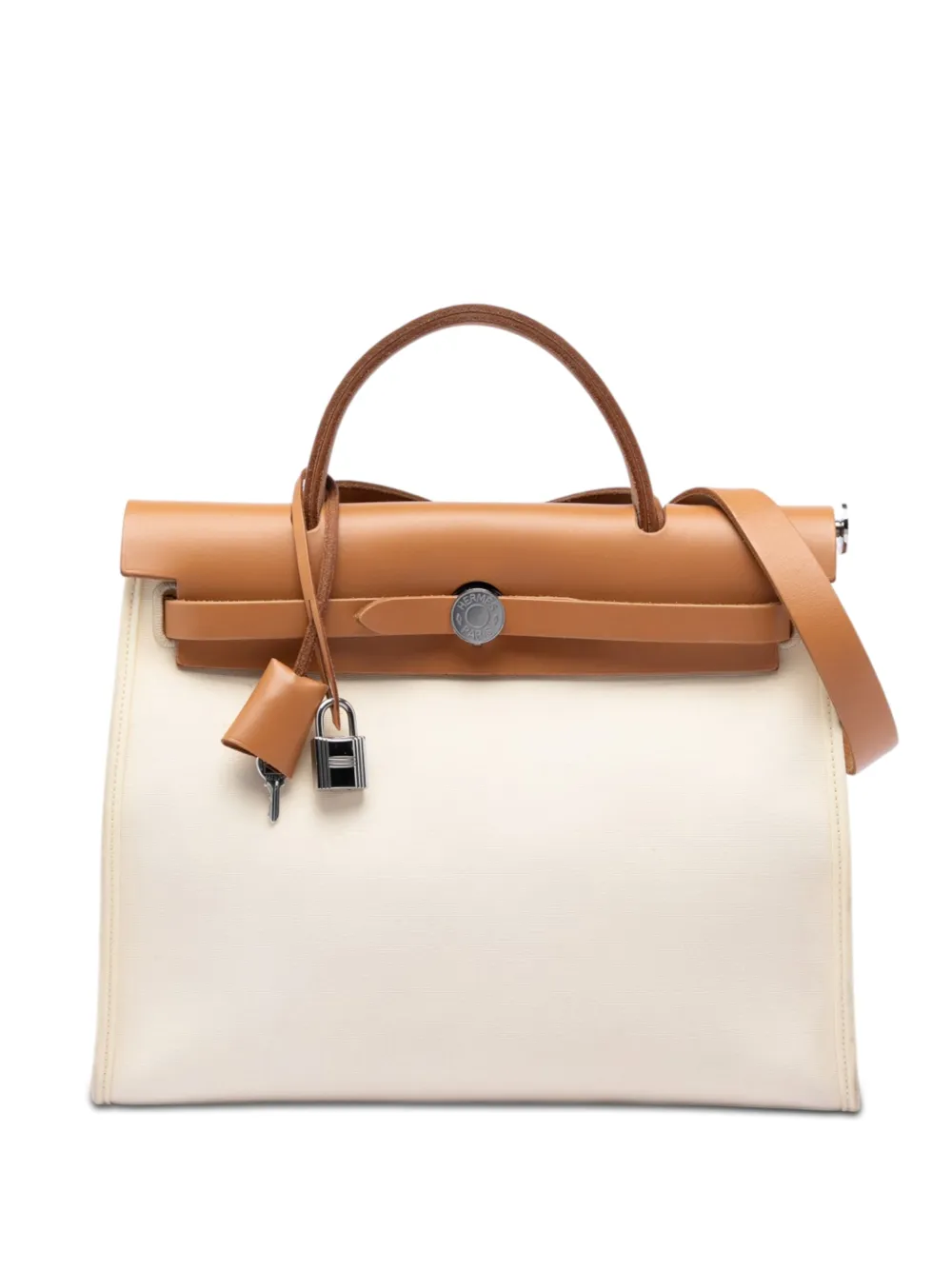 Hermès Pre-Owned 2019 Toile Herbag Zip 31 satchel - Toni neutri