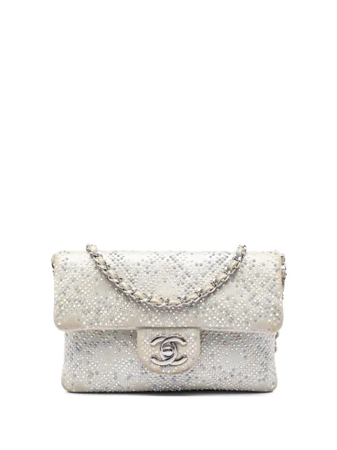 CHANEL Pre-Owned 2012-2013 Mini Suede Beaded Mineral Nights Flap crossbody bag