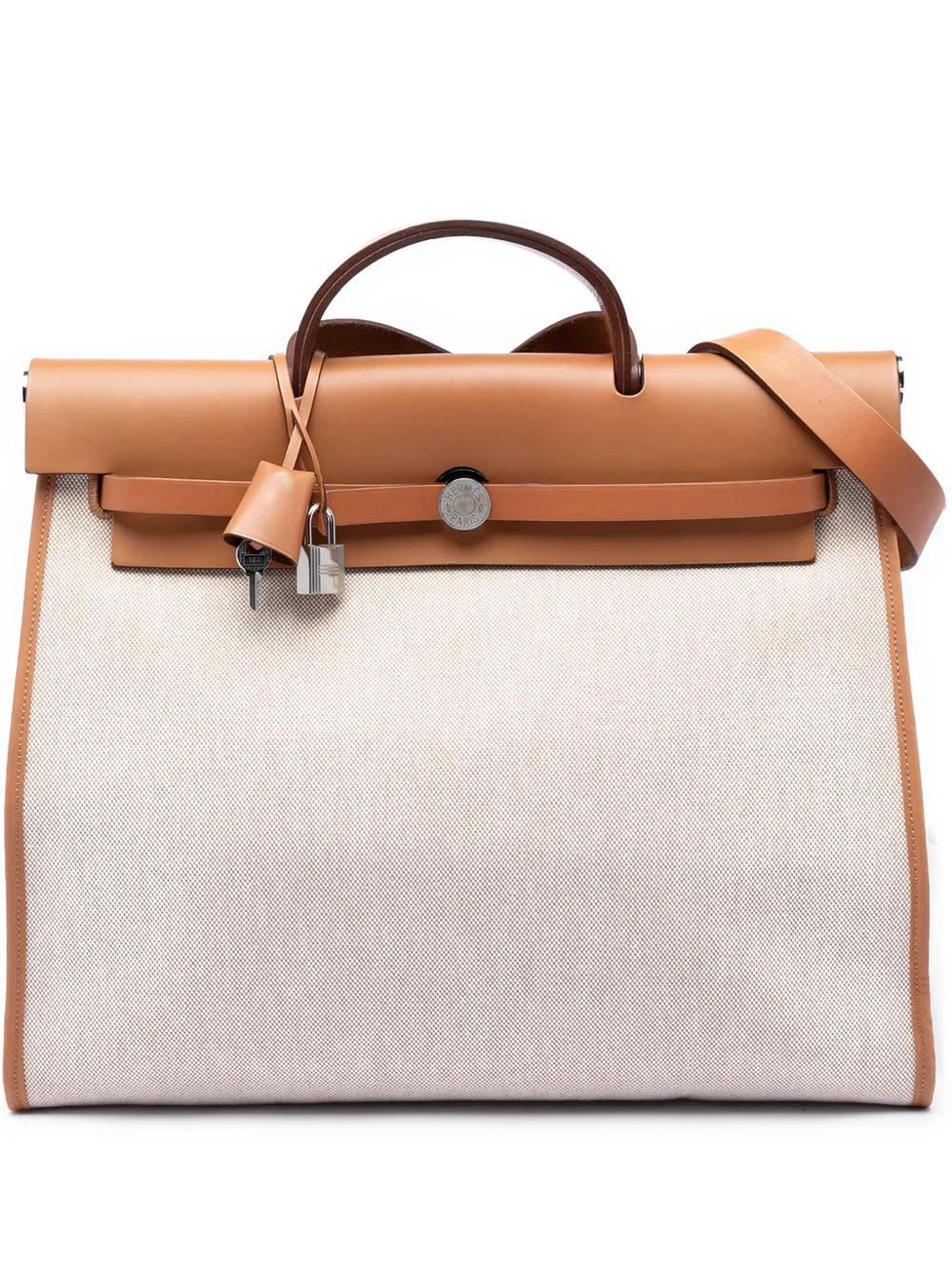 Hermès Pre-Owned 2012 Toile Herbag Zip 39 satchel - Toni neutri